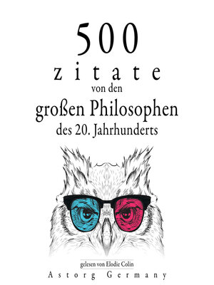 cover image of 500 Zitate von den großen Philosophen des 20. Jahrhunderts